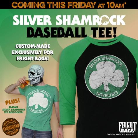 Silver Shamrock Invades Fright-Rags This Friday!