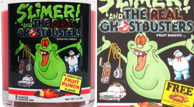 Smell the Nostalgic Scent of Retro Slimer Fruit Snacks in Candle Form!