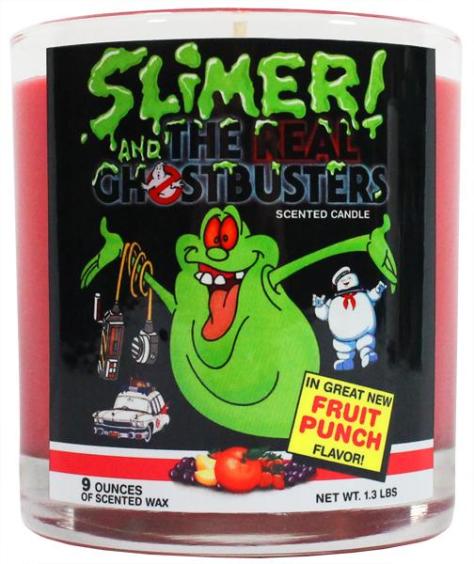 Smell the Nostalgic Scent of Retro Slimer Fruit Snacks in Candle Form!