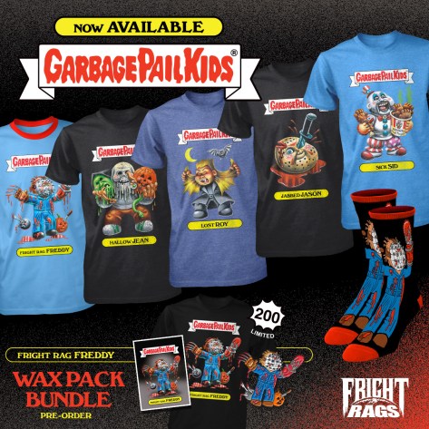 New Horror Infused Garbage Pail Kids and "They Live" Merch Hits FRIGHT RAGS
