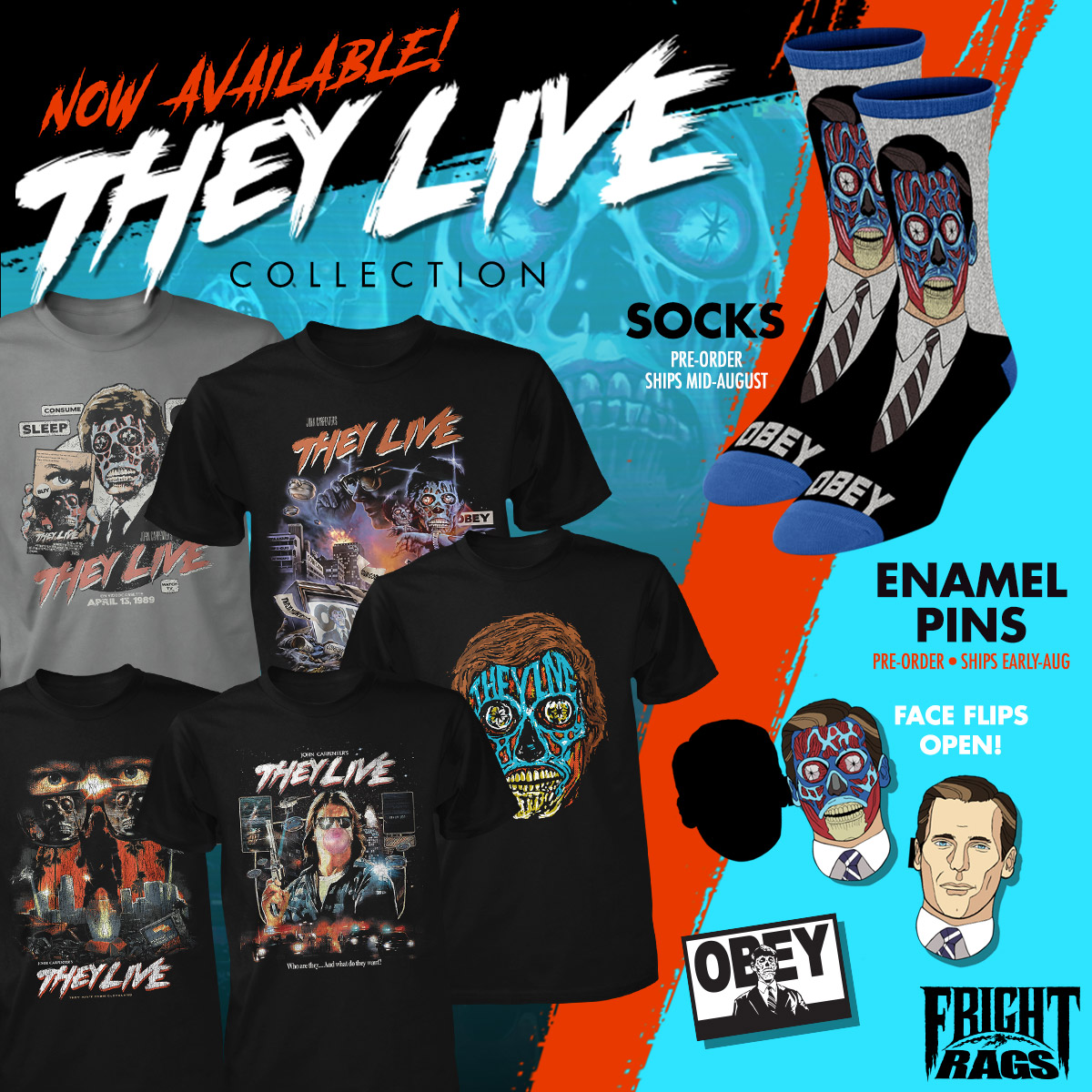 New Horror Infused Garbage Pail Kids and "They Live" Merch Hits FRIGHT RAGS