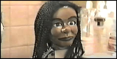 black devil doll from hell