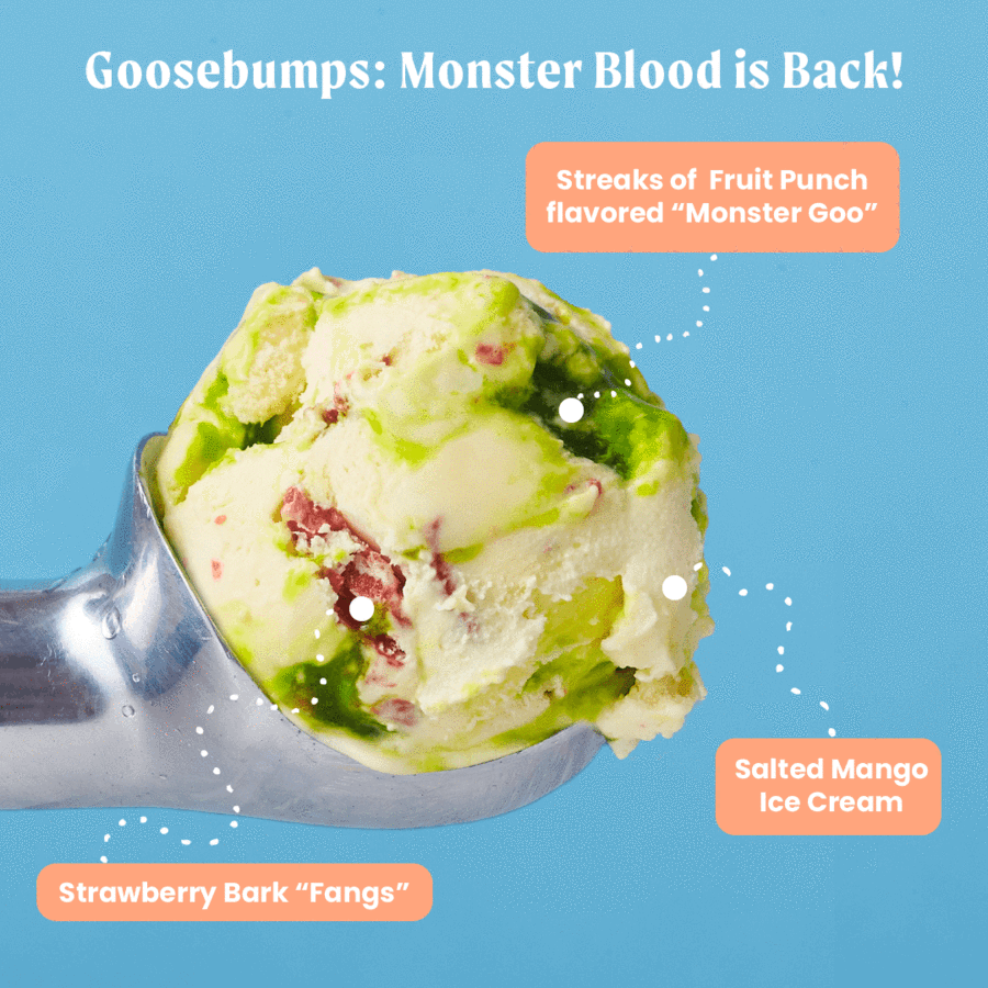 YOU CAN NOW BUY GOOSEBUMPS MONSTER BLOOD ICE CREAM!